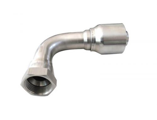 SS-BW Series Stainless Steel JIC Female Crimp Fittings 90 Elbow