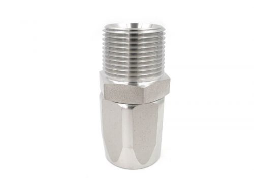 Stainless Steel Male Pipe Reusable Hose Fittings