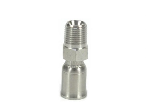 Stainless Steel NPT Male Hose Fittings For PTFE Hose